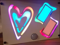 Illuminated Heart Picture Frame