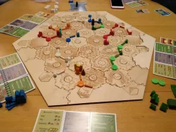 Laser Cut Settlers of Catan Board and Seafarers