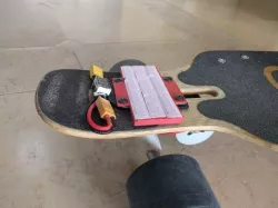 Lipo mount for electric skateboard