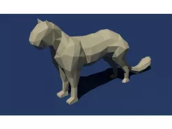 Low Poly Cougar