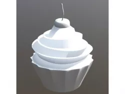 Low Poly Cupcake