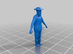low poly man and old man