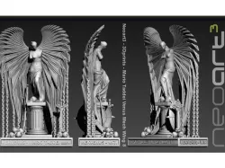 Mario Taddei Venus Mech Wing Statue v8 - print demo Hires Big
