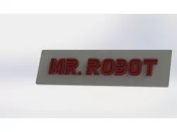 Mr. Robot Logo plate