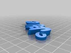 My Customized iamburny's v2  Text - Name Keyring / Keyfob