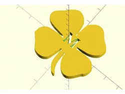 My Customized Stamp-o-Matic Four Leaf Clover Letter M