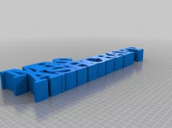 My Customized Variable WORD Sculpture