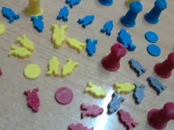Pilares de la tierra meeples e items