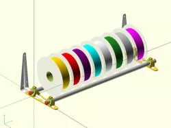 Spool Shelf using 3/4" EMT & 8x10 Metal Shelf Brackets