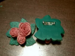 Valentines Day Rose Broach/Pin