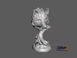 Wolf Head 3D Scan