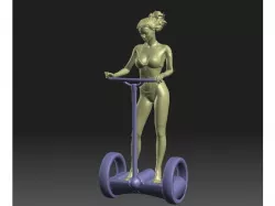 Woman on a Segway