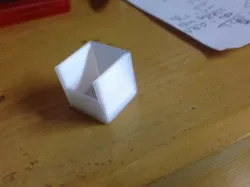 20mm test cube with retraction tester