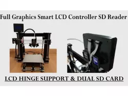 3D Printer Smart LCD Controller Hinge Support Dual SD Card Holder