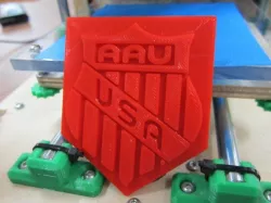 AAU Logo 3D Printed