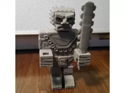 Ancient Stone Guardian Figure