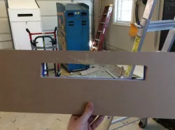 arcade cabinet back hole flush router guide