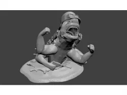 Beefy Supreme Nazi Shark with Flamers