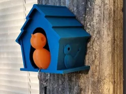Birdhouse Keychain Holder