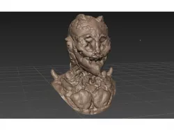 Clown Monster Bust