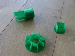 Cutter and inserts for 1" grow cubes