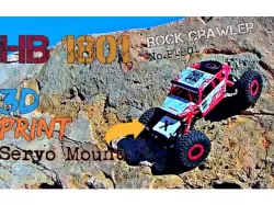 DIY 3D print Servo Mount for HB 1801 Mini 1:18 4x4 Crawler