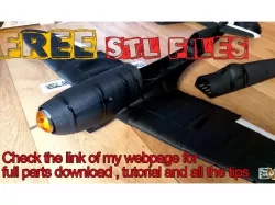 Free Spitfire 3D printed RC plane