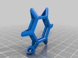 Hexagon keychain