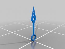 Free STL file Inspired Kunai Naruto throwing knife *Print in Place* 🔪・3D  print object to download・Cults