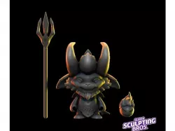 little devil teemo (urban toy style) from league of legends