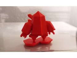 Low Poly Crystal Golem Miniature (Regice Pokemon Remix)