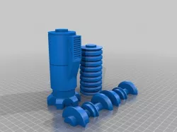 Luke Skywalker Lightsaber: Remix to print in 3 pieces no support for fast churnout