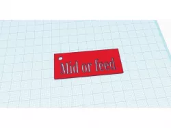 Mid or feed Keychain