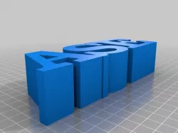 My Customized 3 Letters in a Row