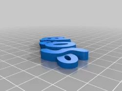 My Customized iamburny's  Text - Name Keyring / Keyfob