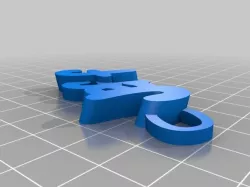 My Customized iamburny's v2  Text - Name Keyring / Keyfob