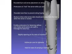 Parametric arrow nock