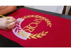Roman SPQR banner stencil