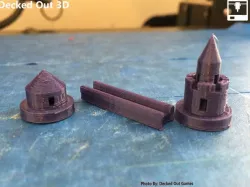 Settlers of Catan - Round Castle Themed Player Set
