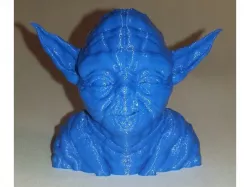 Smirking Yoda - Optimized to be printed with no supports