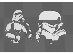 Storm Trooper 3D Wall Art