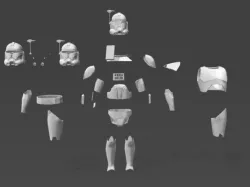 SW Captain Rex Suit / Armour model