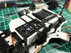 Voltage Alarm and Frsky X8R Housing for Emax Nighthawk Pro 280