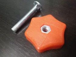 3/8" star knob