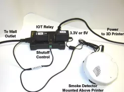 3D Printer Safety Shutdown - Smoke Detector