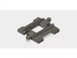 4 Stud Straight Duplo Track Flat Floor