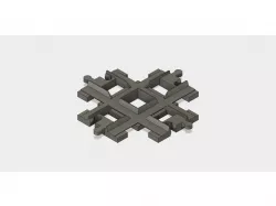 8 Stud Cross Duplo Track Flat Floor