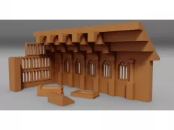 Castle Great Hall Lego Compatible