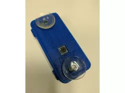 Hinged Pi Zero Camera Case with keyhole slots for suction cups