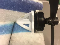 indoor airplane motor mount for 6mm foam